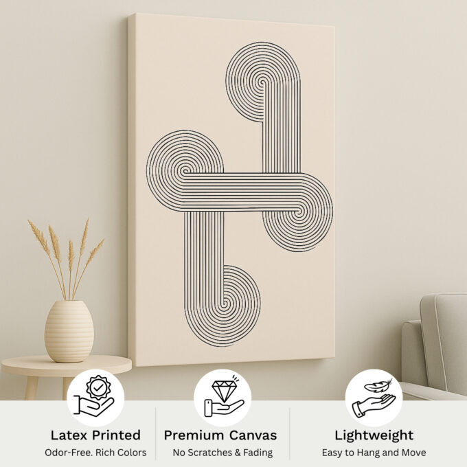Infinity Loops Canvas Wall Art - Image 4