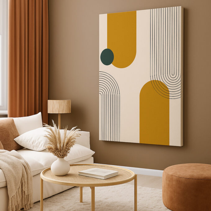 Modern Monolith Canvas Wall Art - Image 2