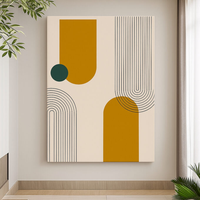 Modern Monolith Canvas Wall Art - Image 3