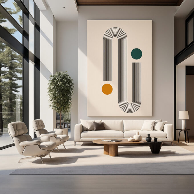 Dual Flow Canvas Wall Art - Image 3
