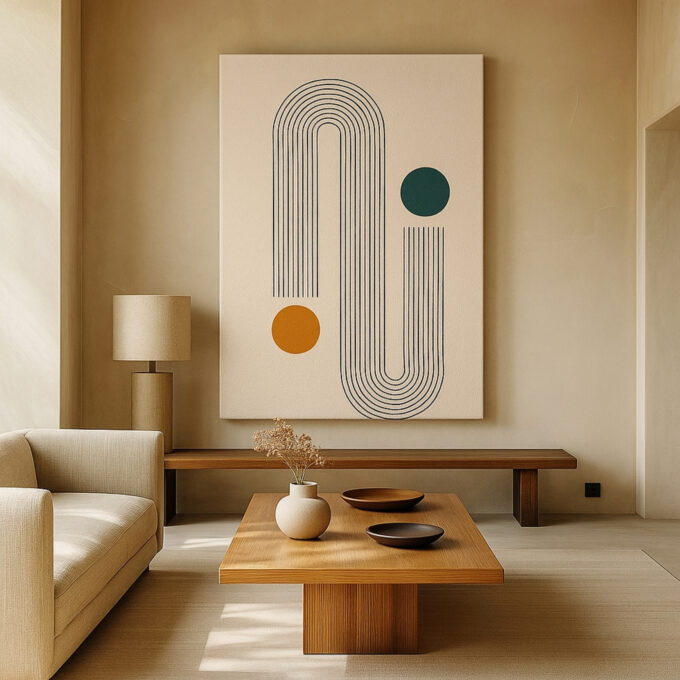 Dual Flow Canvas Wall Art - Image 2