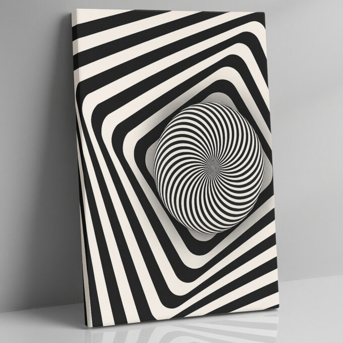 Hypnotic Spiral Canvas Wall Art
