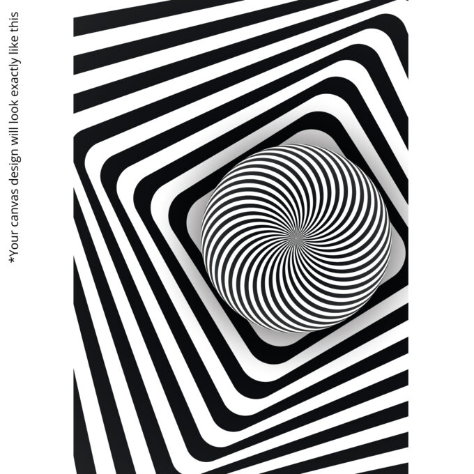 Hypnotic Spiral Canvas Wall Art - Image 5