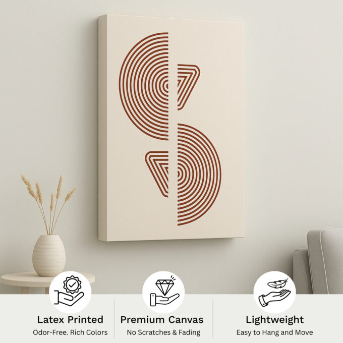 Split Harmony Canvas Wall Art - Image 4