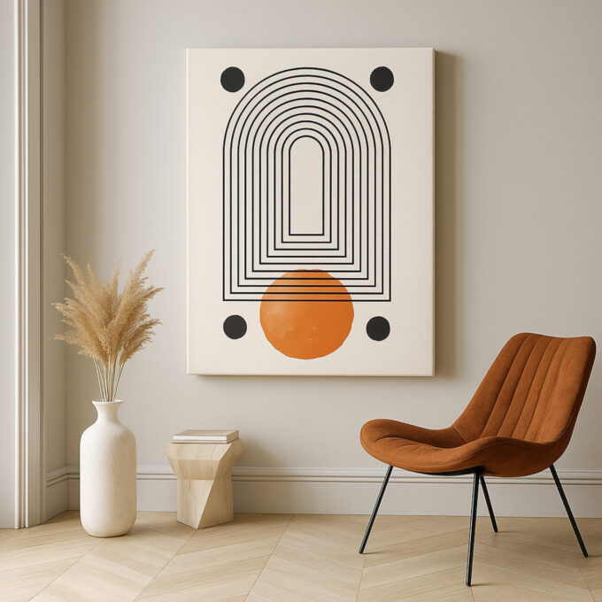 Crimson Gateway Canvas Wall Art - Image 2
