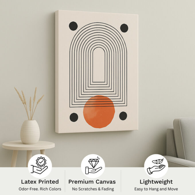 Crimson Gateway Canvas Wall Art - Image 4