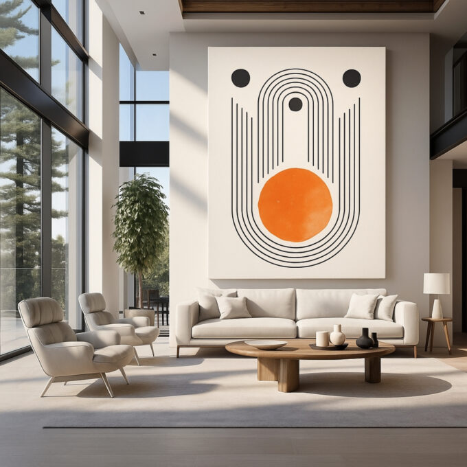 Orbital Pathways Canvas Wall Art - Image 3