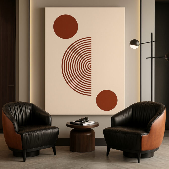 Dual Harmony Canvas Wall Art - Image 2