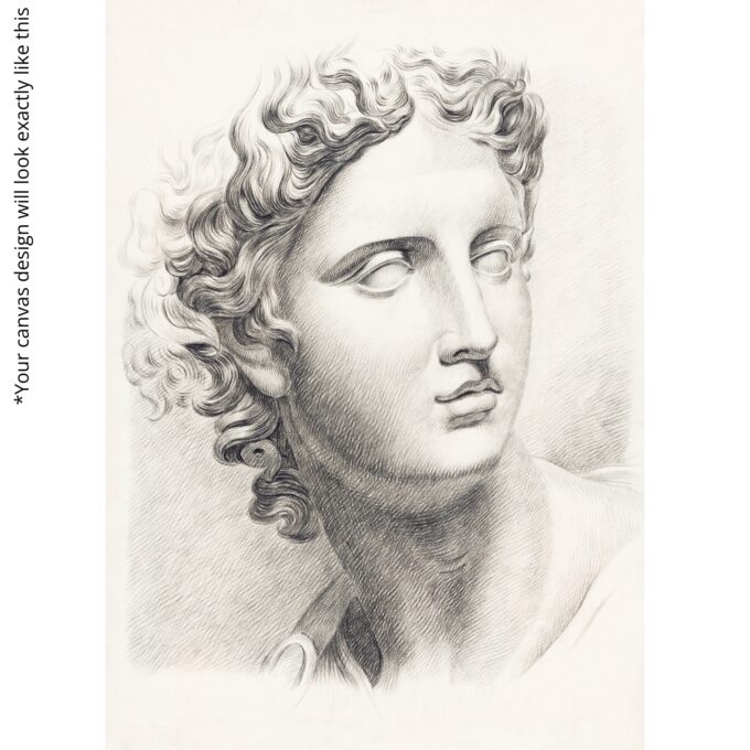 Marble Serenity Canvas Wall Art – Classic Sculpture Portrait Print – Minimalist Luxury Home Décor - Image 4