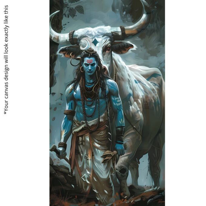 Divine Guardian Nandi Canvas Wall Art - Image 5