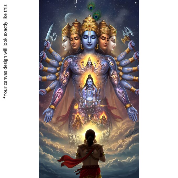 Infinite Forms Vishwarupa Canvas Wall Art - Image 5