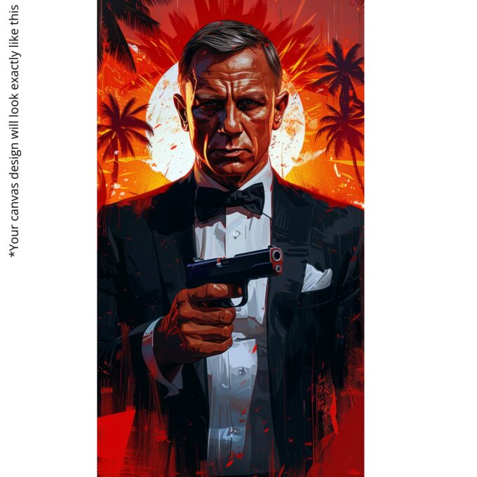 Agent of Sunset – Movies & Anime Canvas Wall Art - Image 5