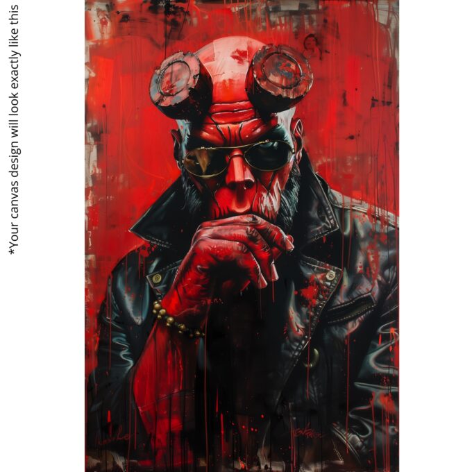 Hellfire Rebel – Movies & Anime Canvas Wall Art - Image 5
