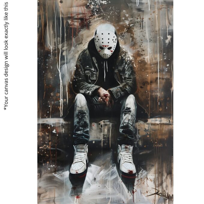Silent Mask – Movies & Anime Canvas Wall Art - Image 5