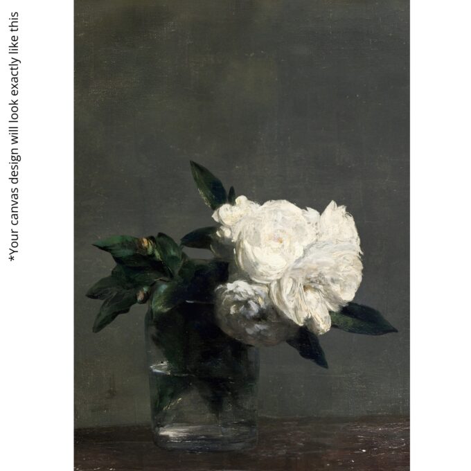 Midnight Bloom – Dark Floral Canvas Wall Art with Classic Oil Painting Style - Image 5
