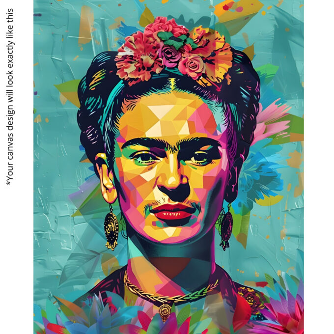 Vivid Frida – Realistic Floral Canvas Wall Art - Image 5