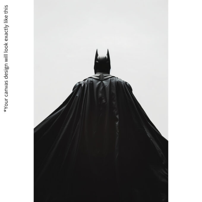 Dark Vigil – Batman Minimalist Canvas Art - Image 5