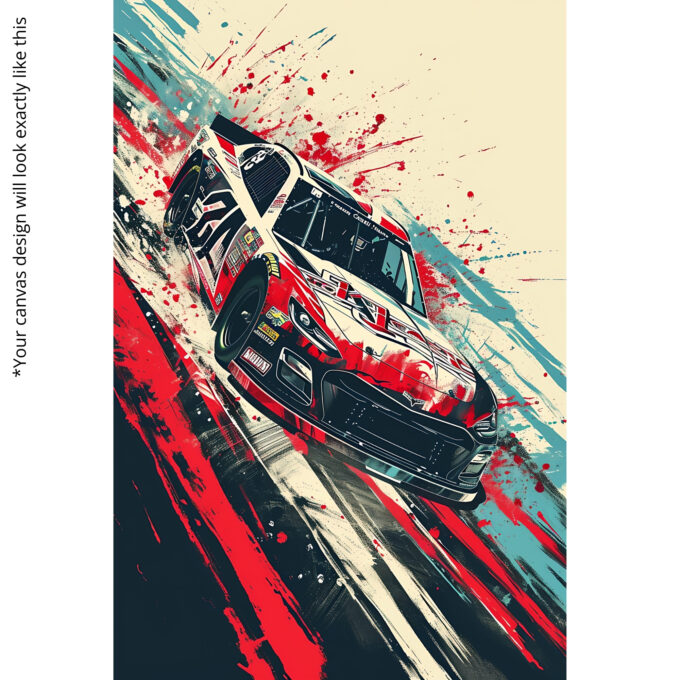 Track Blaze – Racing Car Speed Canvas Art - Image 5