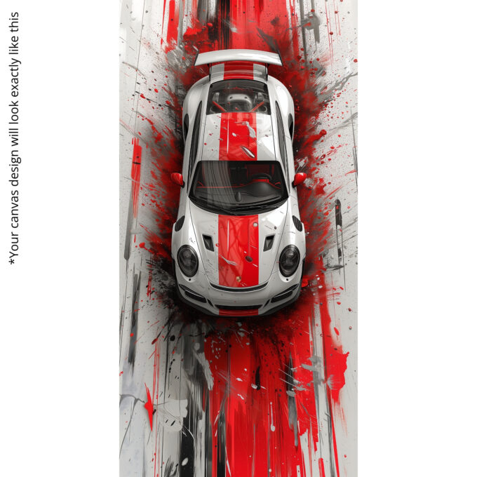Overdrive Streak – Porsche Racing Canvas Print - Image 5