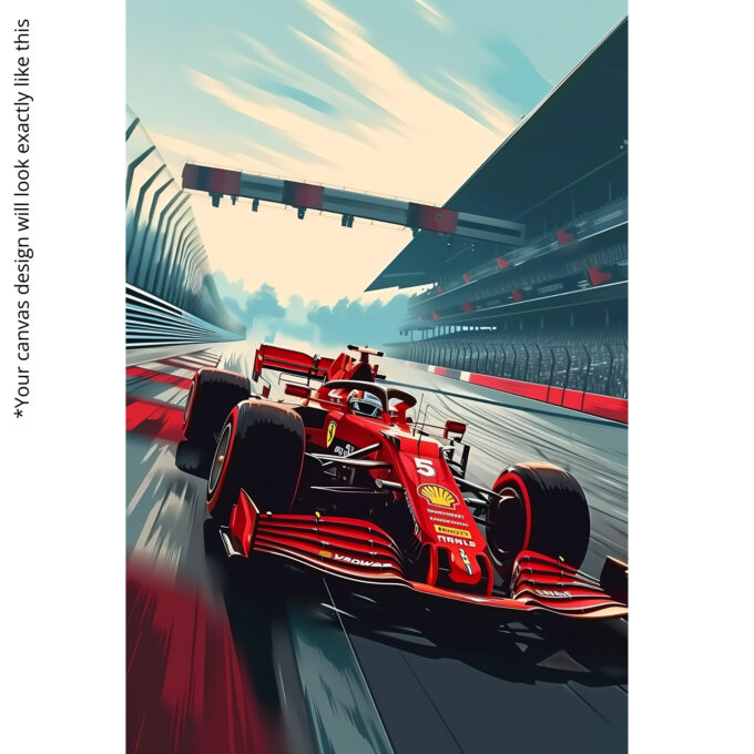 Pitlane Sprint – Formula 1 Racing Wall Art - Image 5