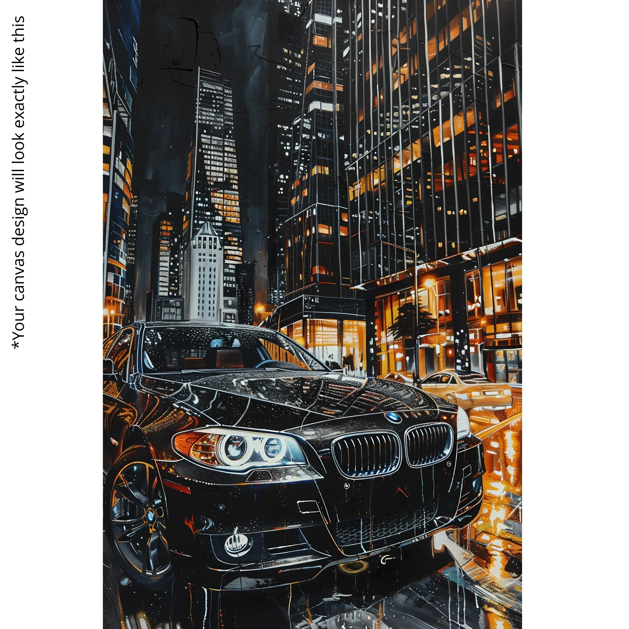 Canvas Print of Midnight BMW – Luxury Wall Art | Artfy - Image 5