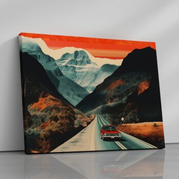 Quantum Drift futuristic abstract canvas print by Artfy Canvas – modern surreal wall décor