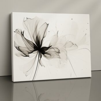 Fractal Bloom fractal floral abstract canvas print by Artfy Canvas – modern blossom wall décor