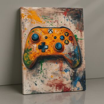 Controller Chaos Canvas Wall Art