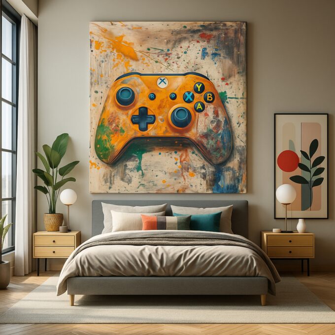Controller Chaos Canvas Wall Art - Image 3