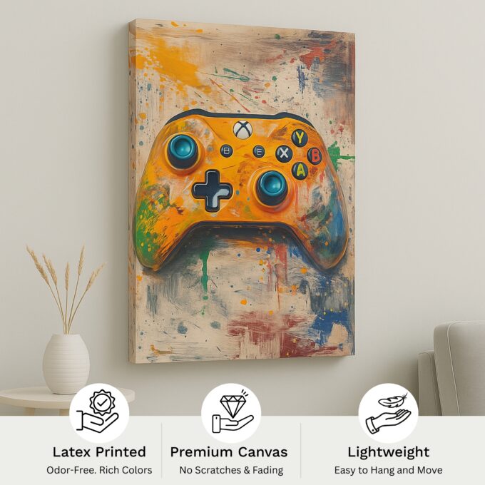 Controller Chaos Canvas Wall Art - Image 4