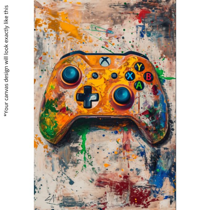 Controller Chaos Canvas Wall Art - Image 5