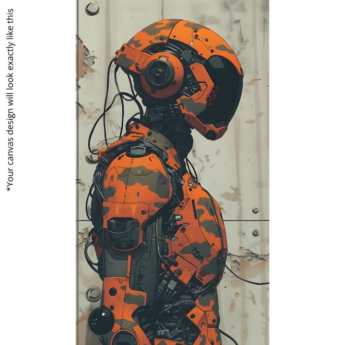Mech Sentinel Canvas Wall Art - Image 5