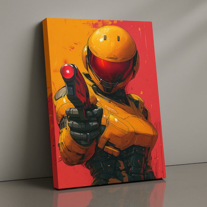Crimson Trigger Canvas Wall Art