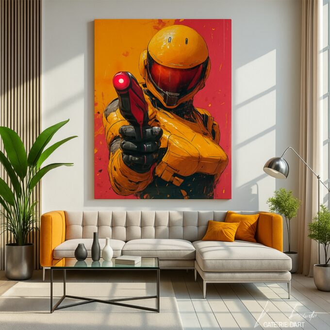 Crimson Trigger Canvas Wall Art - Image 2