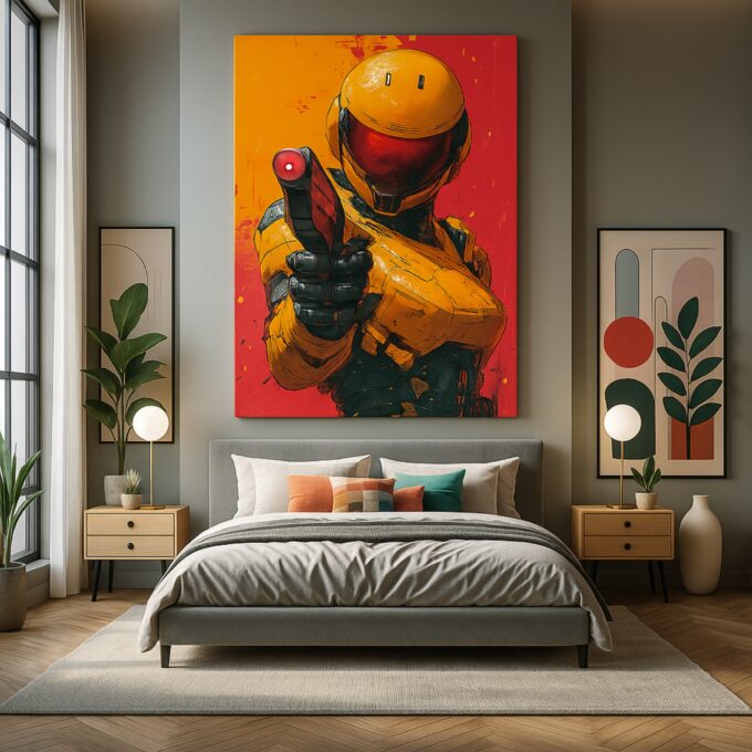 Crimson Trigger Canvas Wall Art - Image 3