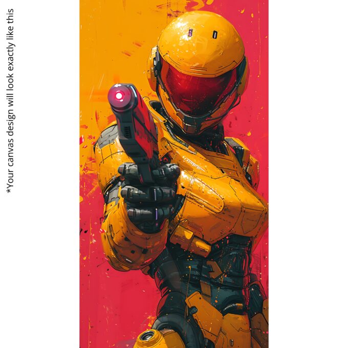 Crimson Trigger Canvas Wall Art - Image 5