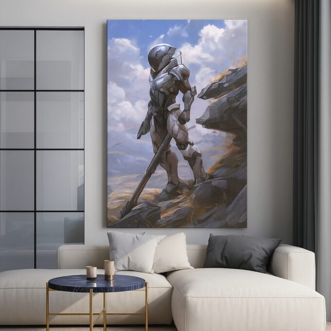 Steel Horizon Canvas Wall Art - Image 2