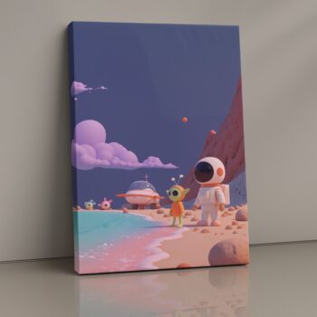 Cosmic Sandbox Canvas Wall Art