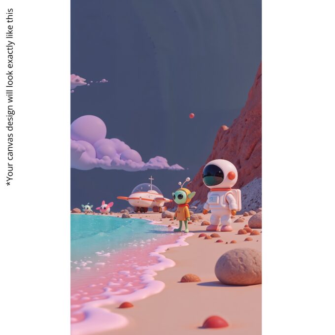 Cosmic Sandbox Canvas Wall Art - Image 5