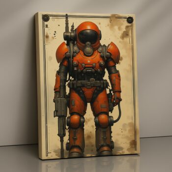 Rustborn Sentinel Canvas Wall Art