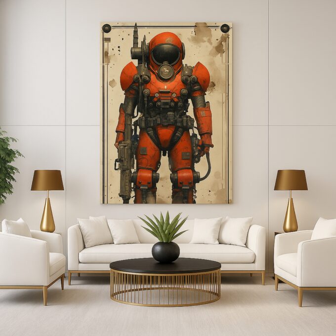 Rustborn Sentinel Canvas Wall Art - Image 2