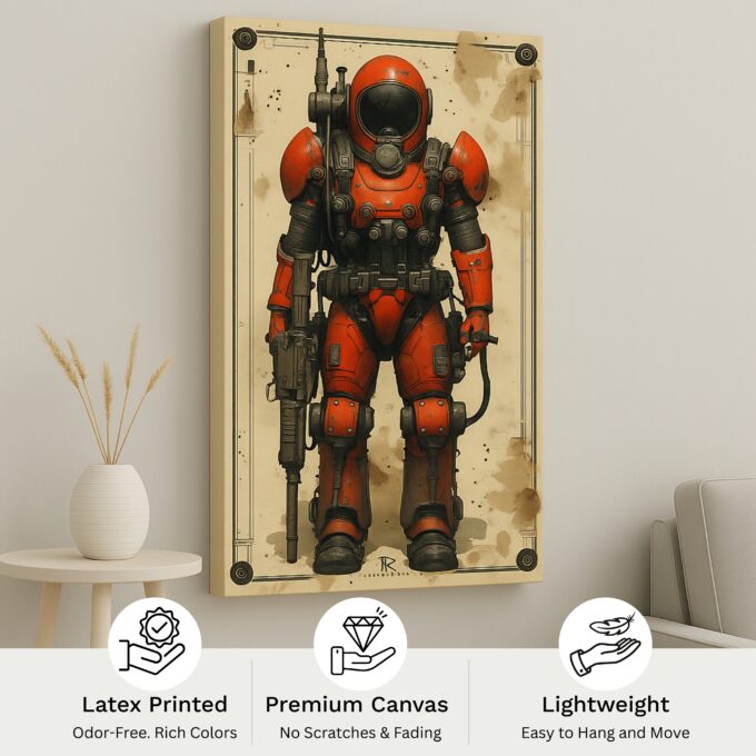 Rustborn Sentinel Canvas Wall Art - Image 4