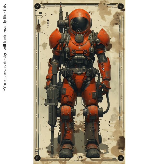 Rustborn Sentinel Canvas Wall Art - Image 5