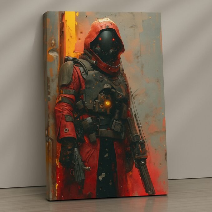 Ember Warden Canvas Wall Art