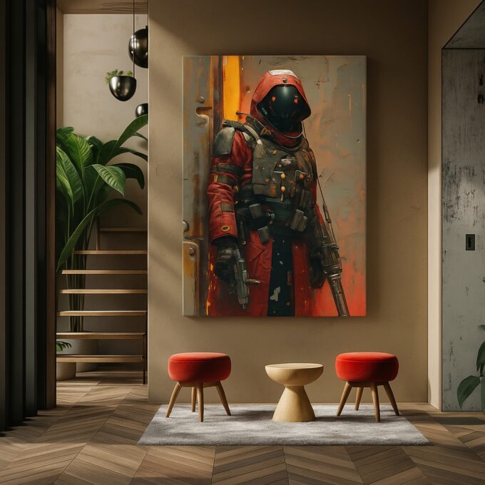 Ember Warden Canvas Wall Art - Image 2