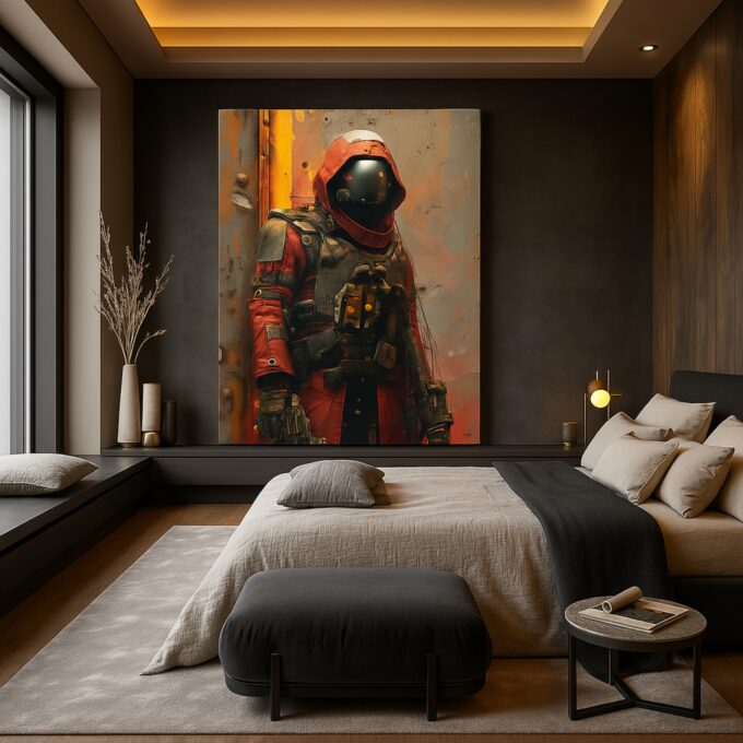 Ember Warden Canvas Wall Art - Image 3