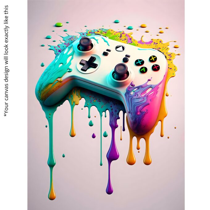 Chromatic Controller Canvas Wall Art - Image 5