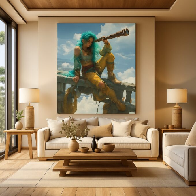 Skybound Scout Canvas Wall Art - Image 3