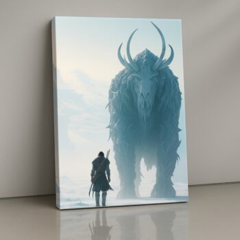 Frostborn Titan Canvas Wall Art