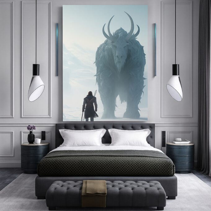Frostborn Titan Canvas Wall Art - Image 3